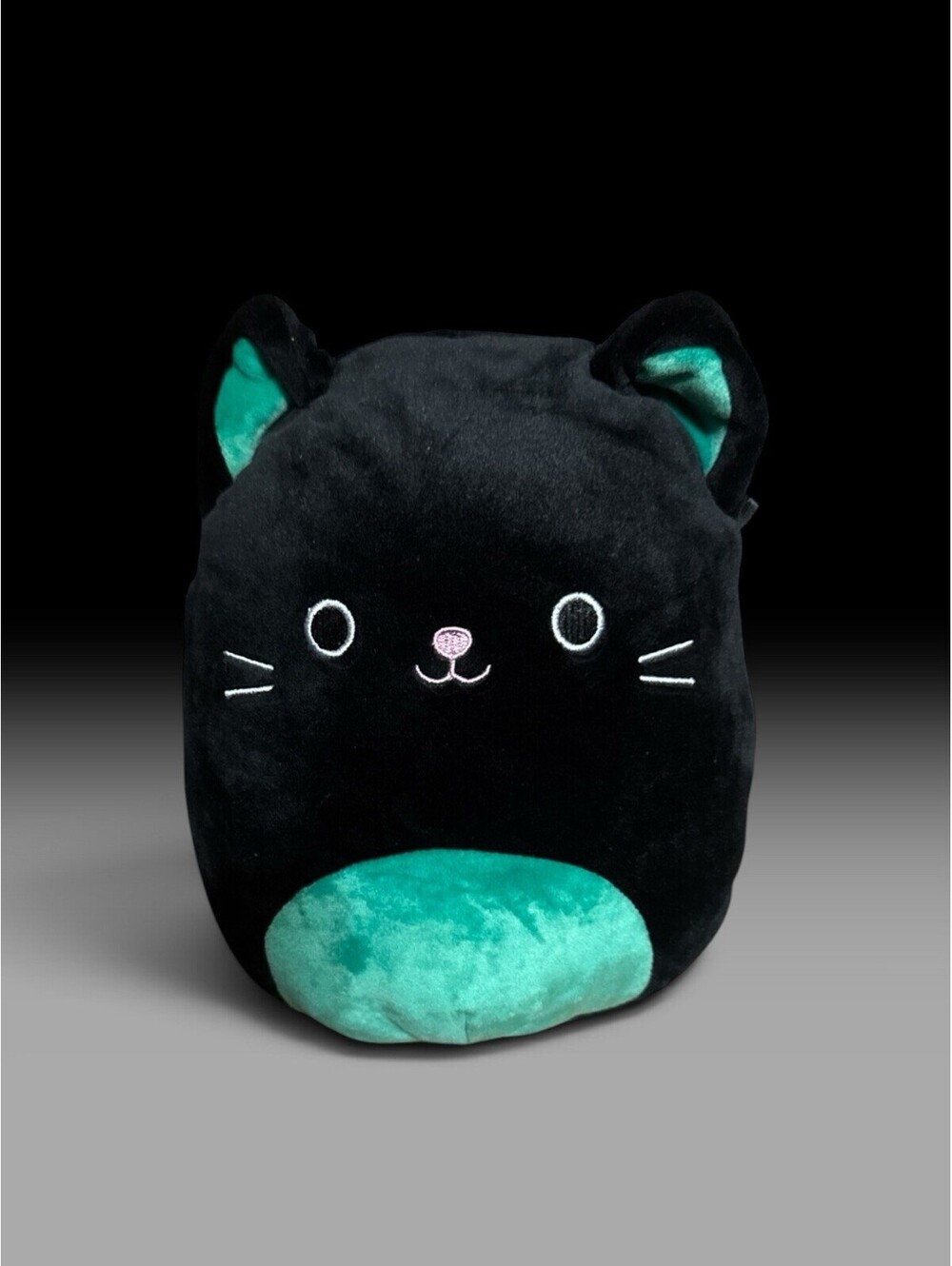RARE Kellytoy 8” Squishmallow CLEO The Black and Green Halloween Cat Plush NWOT